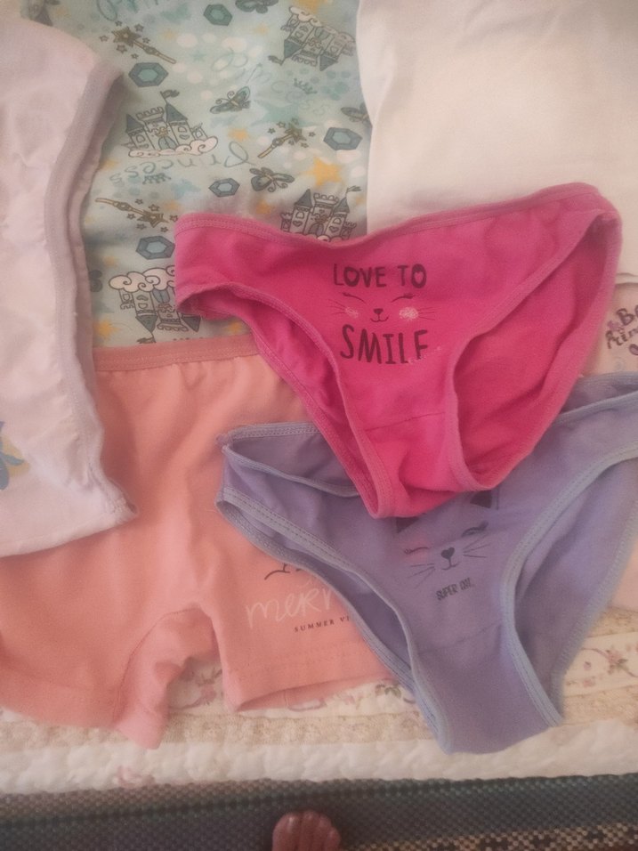 Baskılı Renkli Kız Çocuk alt ve üst çamaşır - Görsel 2