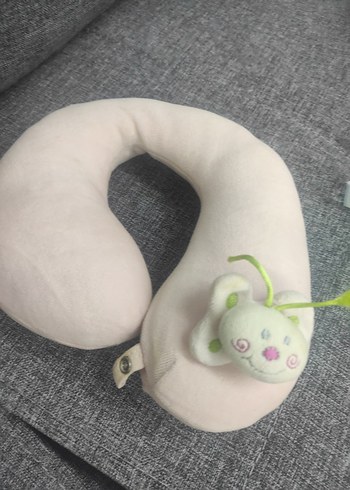 Nakışlı Beyaz Pastel Emzirme Destek Yastığı