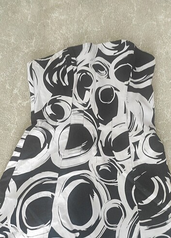 Straplez elbise - Görsel 4