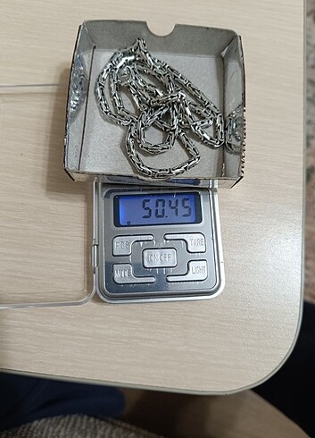Beden gri Renk GÜMÜŞ KRAL KOLYE 4.3 MM OVAL KÜKÜRTLÜ