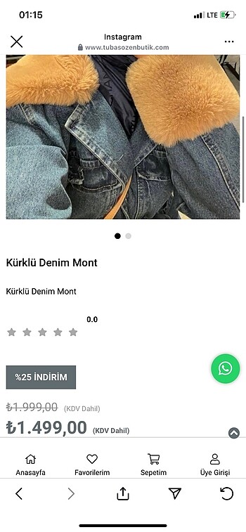 xl Beden lacivert Renk İthal kürklü kaban