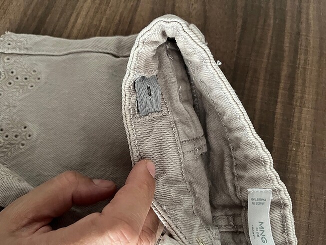 4 Yaş Beden ten rengi Renk Mango kot şort