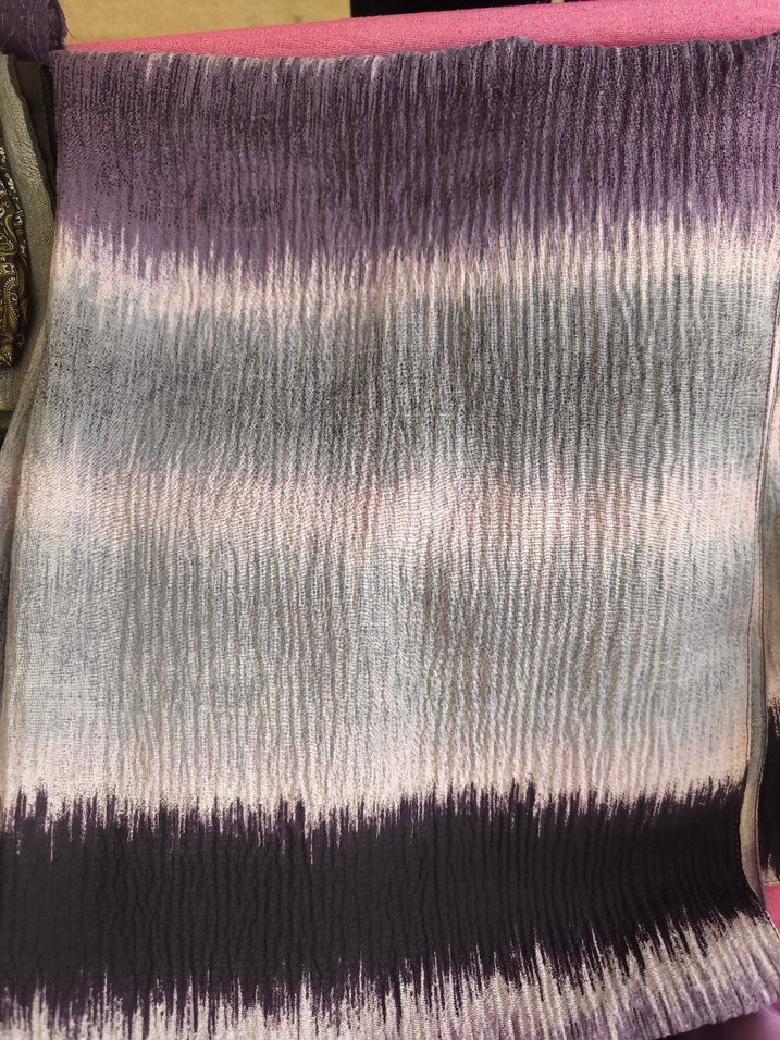 Piliseli Mor Gri Kadın Şal - Görsel 2