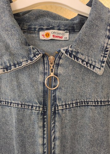 Kadın Mavi Vintage Denim Ceket - Görsel 2