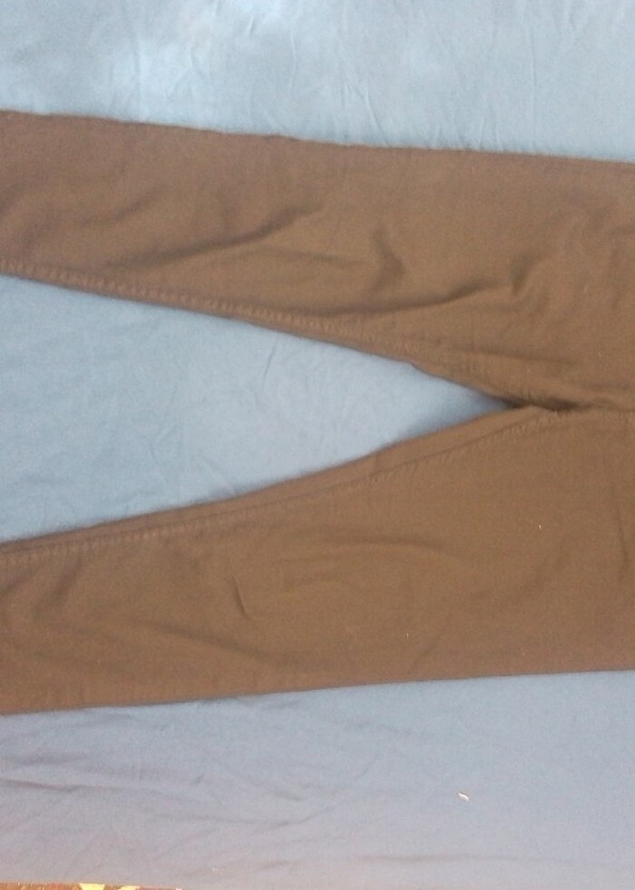 Dar paça keten pantolon  - Görsel 2