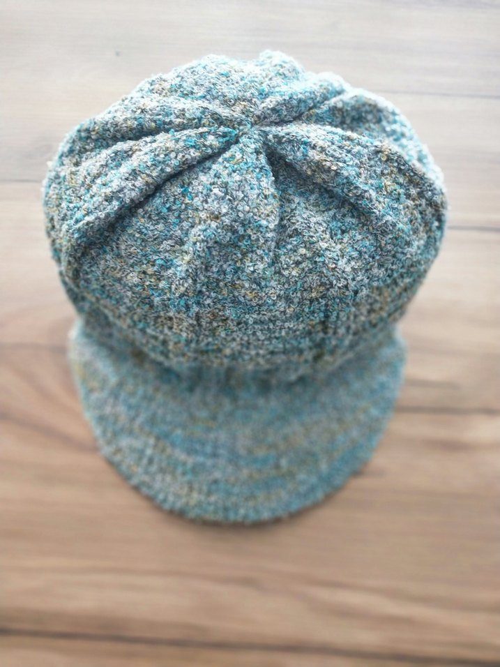 Bohem Stil Turkuaz Örgü Kadın Bere - Görsel 4