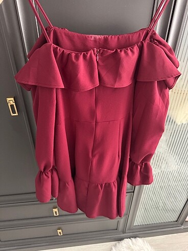 Trendyol & Milla Bordo renk elbise