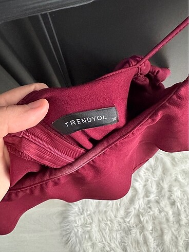 s Beden bordo Renk Bordo renk elbise