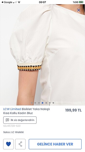 l Beden beyaz Renk Bluz LCW