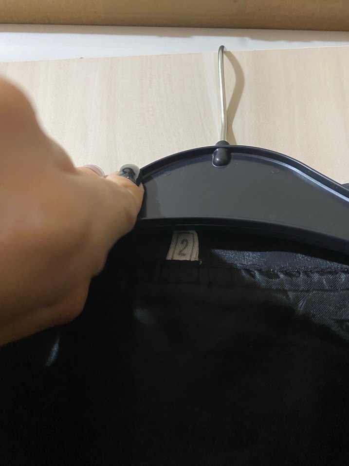 Düğmeli Siyah Deri Kadın Yağmurluk - Görsel 2