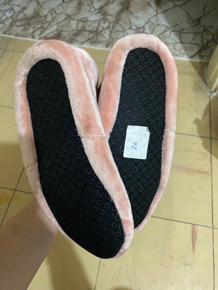 Pembe Peluş  Ev Terliği - Görsel 3