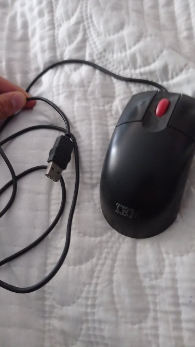 Kablolu Gri IBM Bilgisayar Mouse - Görsel 3