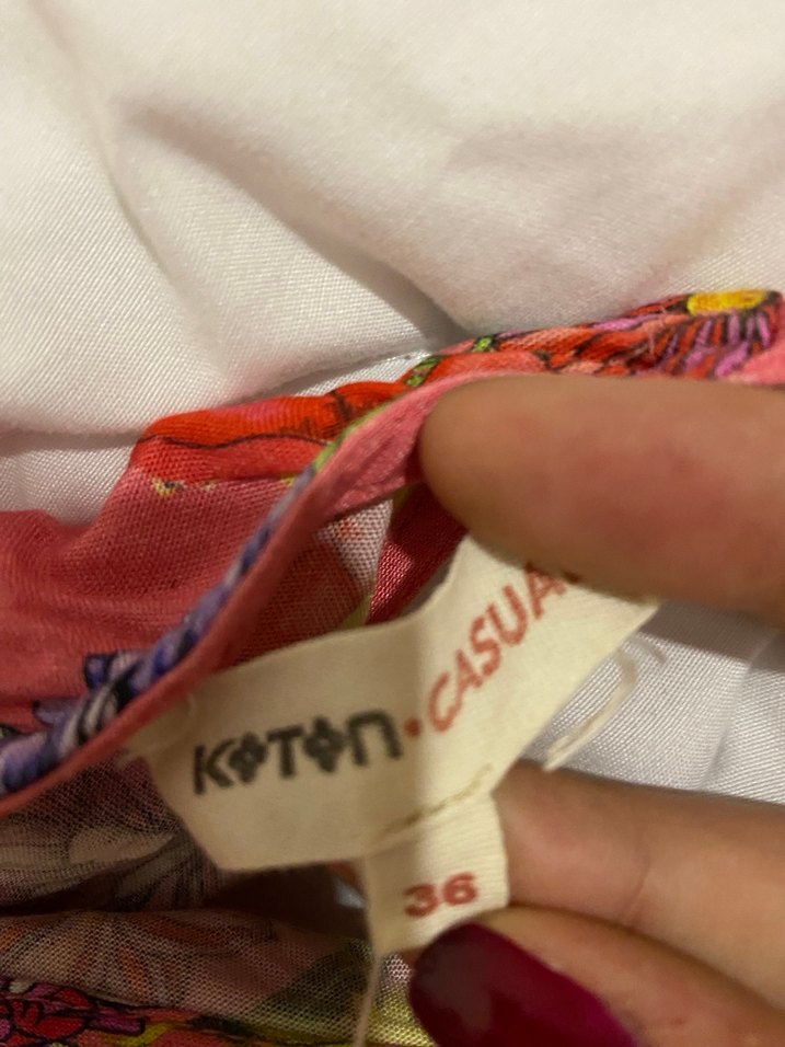 Çiçek Desenli Drapeli Uzun Kadın Elbise - Görsel 3