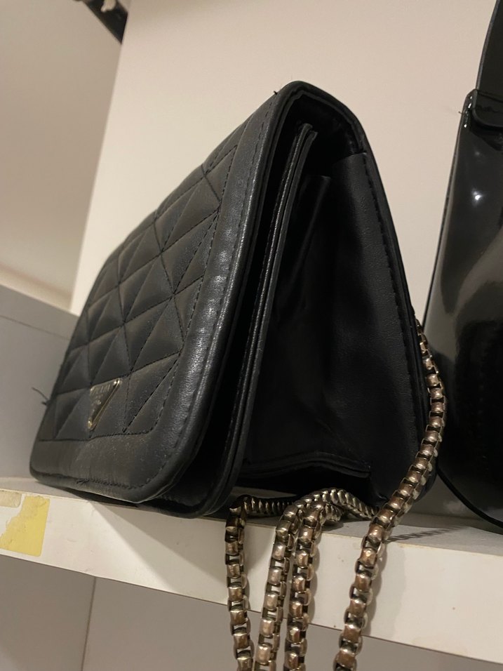 Prada Siyah Deri Kadın Çanta - Görsel 2