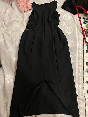 Şık abiye elbise arkası yırtmaçlı hiç kullanılmadı deformesi bul - Görsel 5