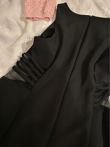 Şık abiye elbise arkası yırtmaçlı hiç kullanılmadı deformesi bul - Görsel 7