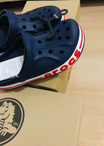 Crocs Erkek Spor Sandalet Lacivert Velcro - Görsel 3