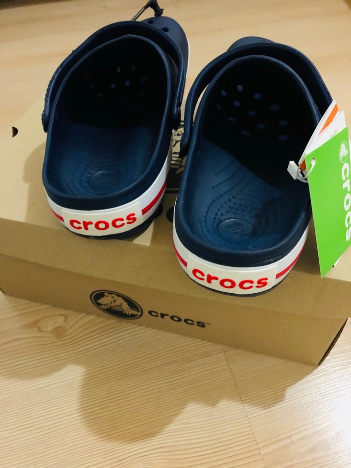 Erkek Lacivert Crocs Kaydırmaz Sandalet - Görsel 5