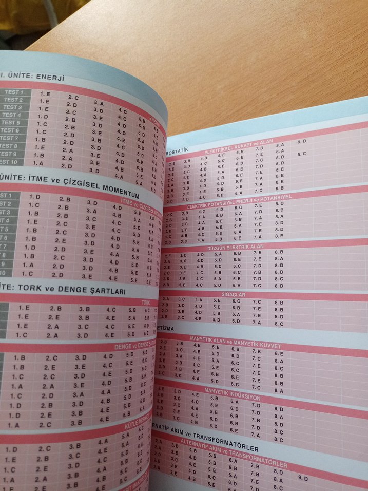 11. Sınıf Fizik Soru Bankası - Görsel 3