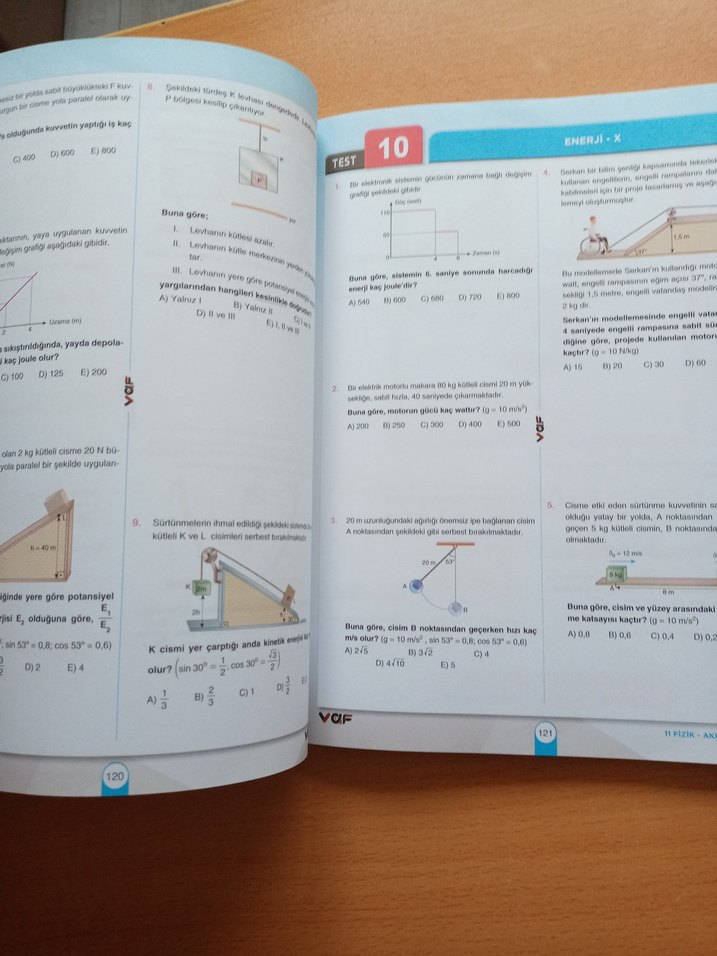 11. Sınıf Fizik Soru Bankası - Görsel 2