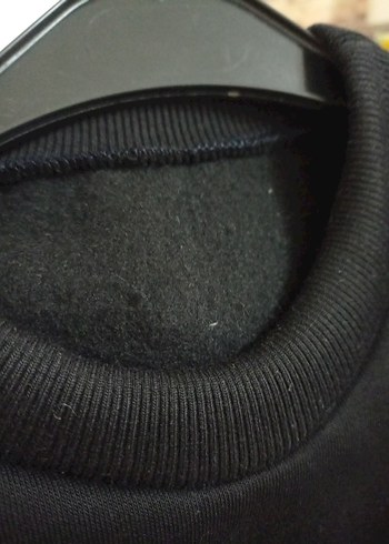 Siyah Kadın Basic Sweatshirt - Görsel 3