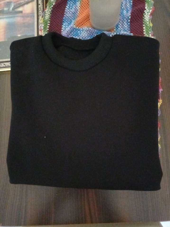 Siyah Kadın Basic Sweatshirt - Görsel 4