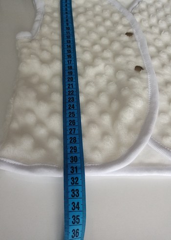 Kız Çocuk Beyaz çıtçıtlı Yelek - Görsel 5