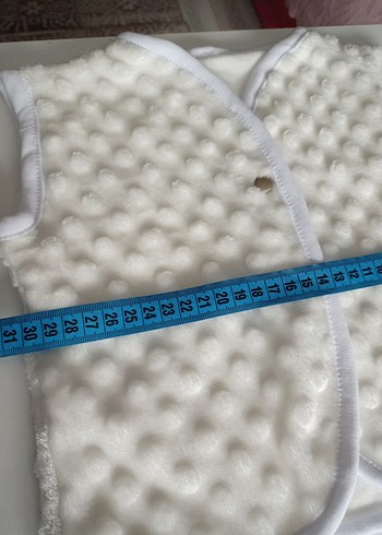 Kız Çocuk Beyaz çıtçıtlı Yelek - Görsel 4