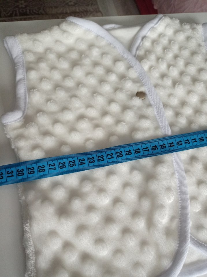 Kız Çocuk Beyaz çıtçıtlı Yelek - Görsel 4