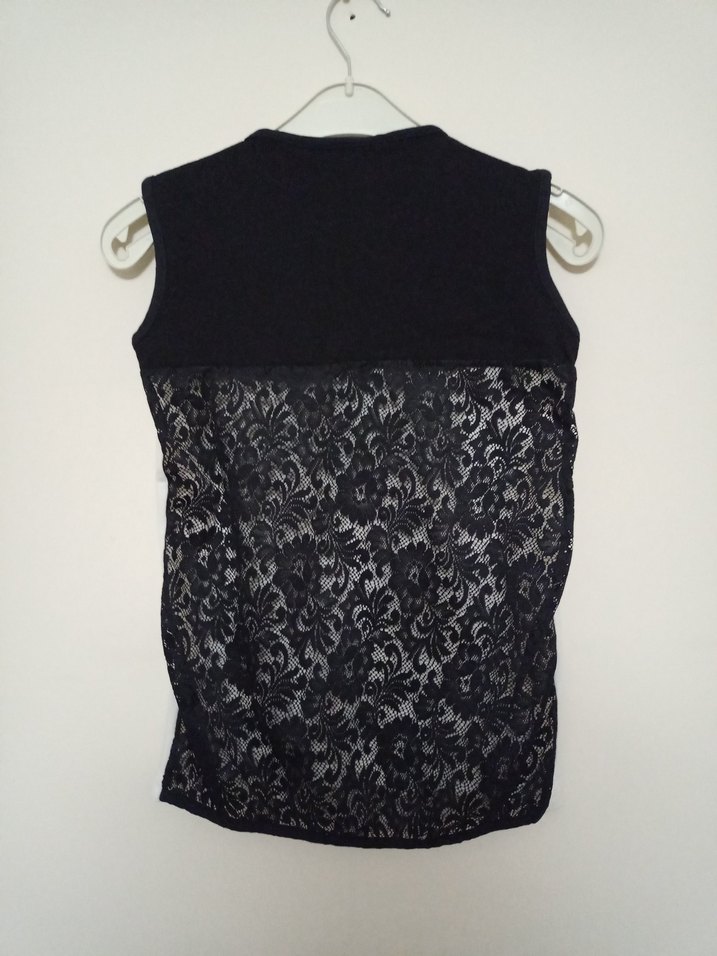 yazılı  ve tüllü kız tişört - Görsel 4