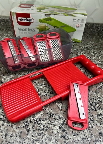 Wenken Renkli Plastik Mutfak Rende Seti - Görsel 3