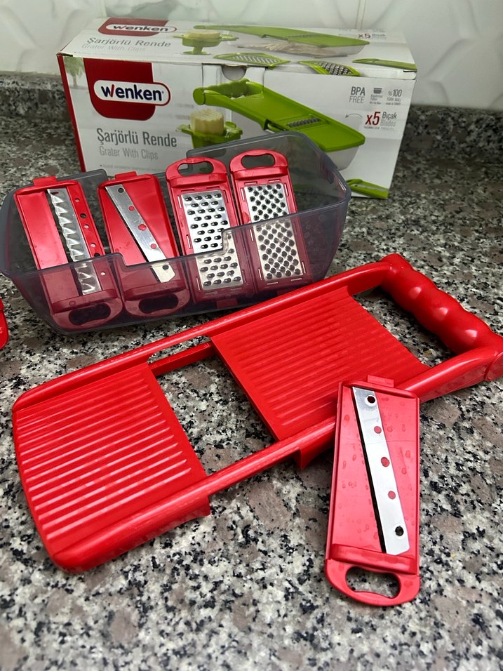 Wenken Renkli Plastik Mutfak Rende Seti - Görsel 3