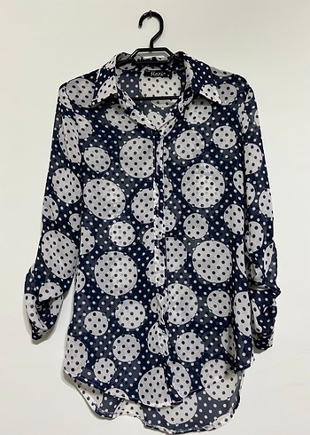 Puantiyeli gömlek - Görsel 3