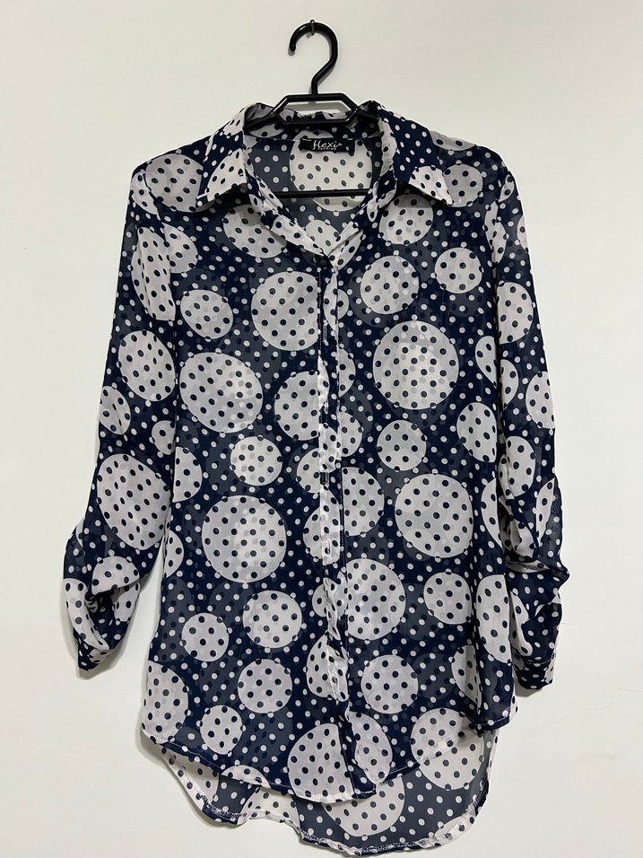 Puantiyeli gömlek - Görsel 3