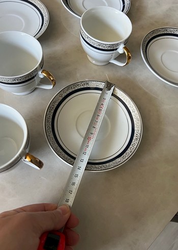Karaca Beyaz Gri Dekoratif sunum Tabağı