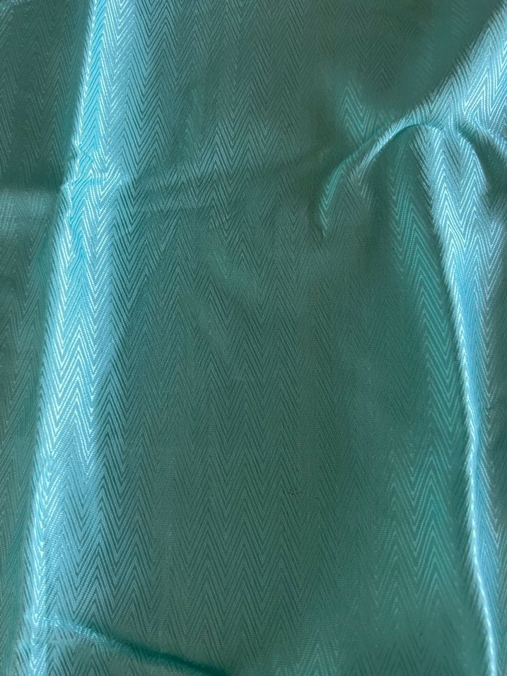 140-180 Parlak Turkuaz balıksırtı desen saten kumaş - Görsel 4