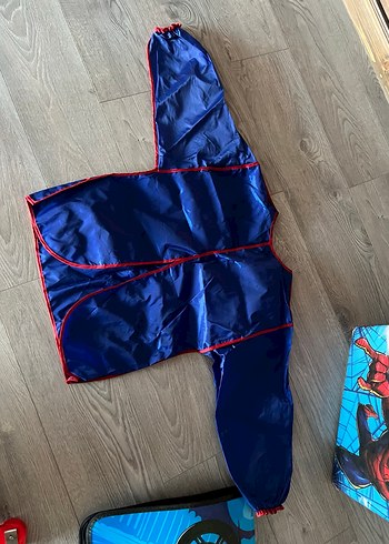 Koyu Mavi çocuk boyama Kollu Önlük - Görsel 3