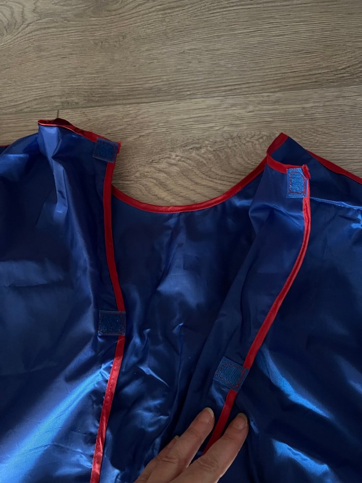 Koyu Mavi çocuk boyama Kollu Önlük - Görsel 5