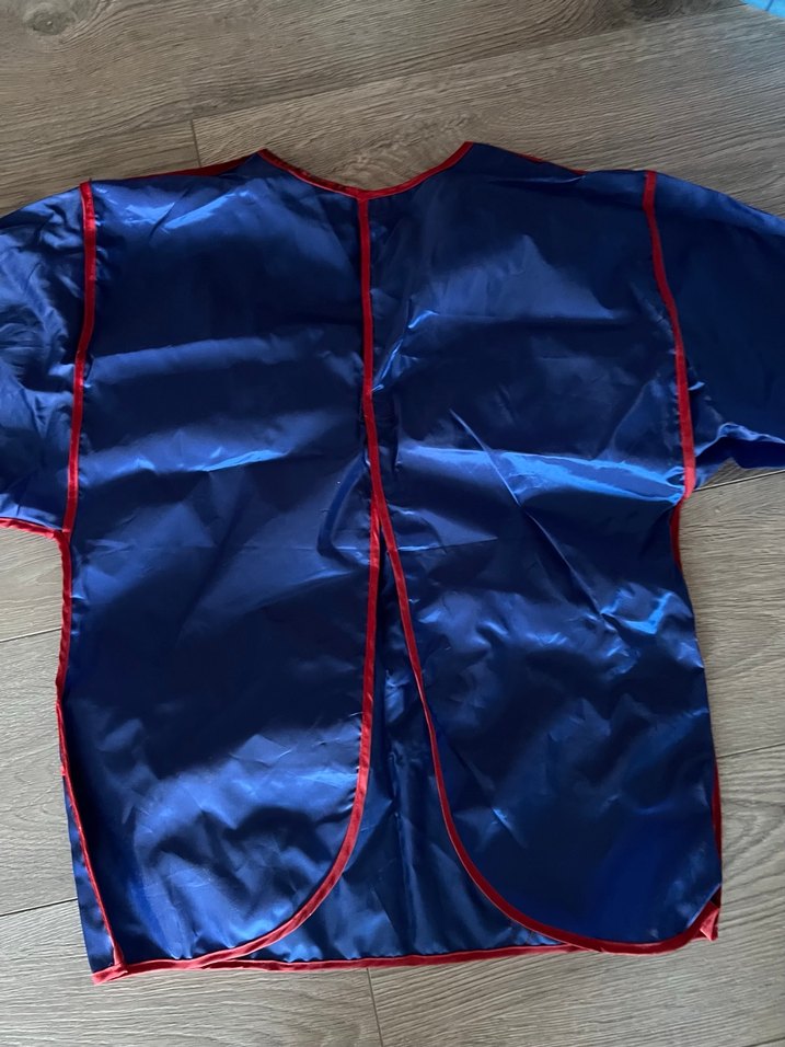 Koyu Mavi çocuk boyama Kollu Önlük - Görsel 4