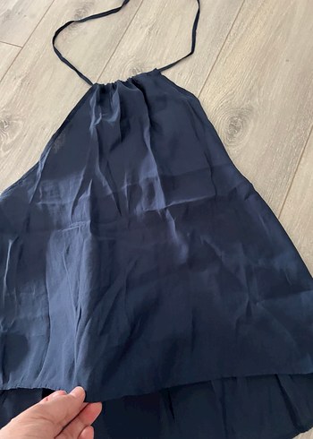 Boyundan bağlamalı, sırt dekolteli bluz - Görsel 11