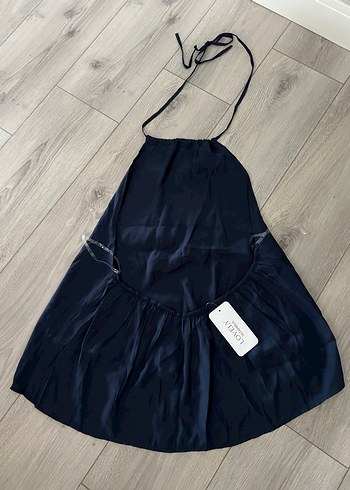 Boyundan bağlamalı, sırt dekolteli bluz - Görsel 8