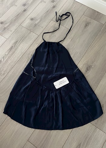 Boyundan bağlamalı, sırt dekolteli bluz - Görsel 5