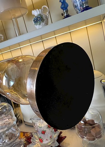 Kapalı cam ve metal karışımlı, dekor ve kullanılabilir vazo. - Görsel 9