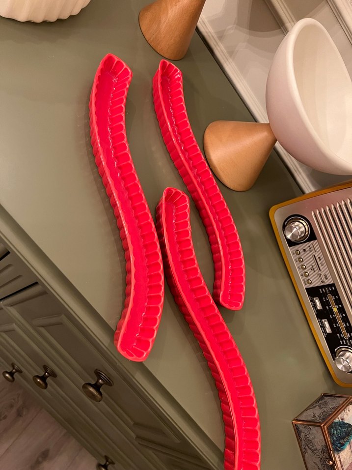 3 adet seramik çerezlik - Görsel 3