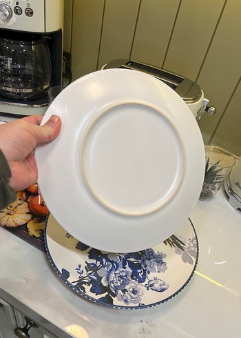 ADET FİYATIDIR. Çiçek ve Kuş Desenli Renkli Yemek Tabakları - Görsel 3