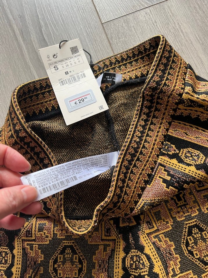 Pek Zara triko pantolon, Desenli Bohem Örgü Kadın Pantolon - Görsel 5