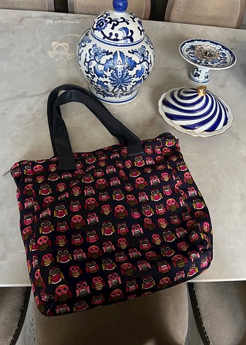 Bohem Çok Renkli Desenli Fermuarlı Kadın Çanta - Görsel 7