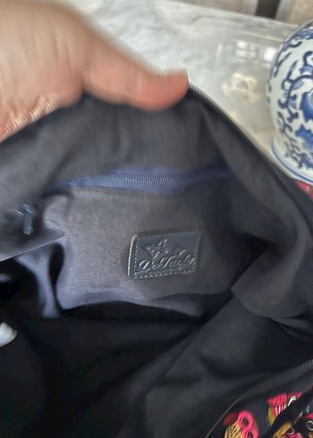 Bohem Çok Renkli Desenli Fermuarlı Kadın Çanta - Görsel 6