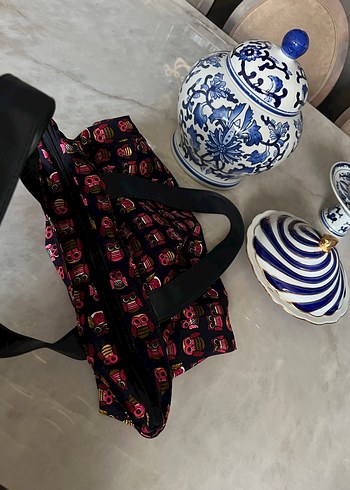 Bohem Çok Renkli Desenli Fermuarlı Kadın Çanta - Görsel 4