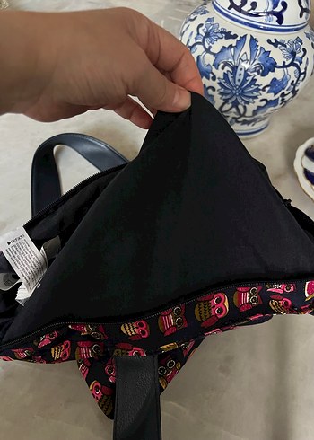 Bohem Çok Renkli Desenli Fermuarlı Kadın Çanta - Görsel 2